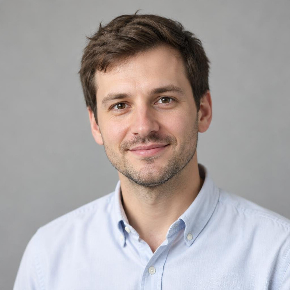 Portrait of a young man in a shirt